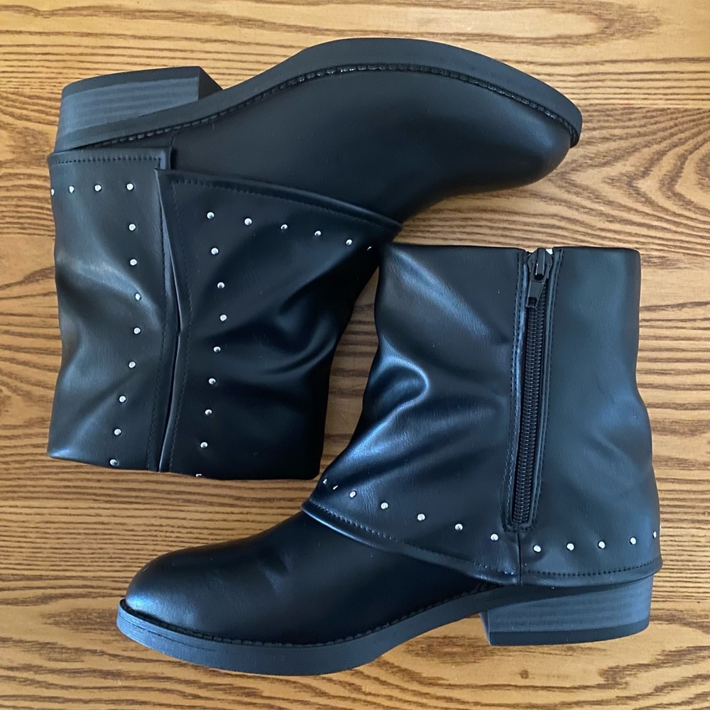 BCBG Black Studded Kids Boots